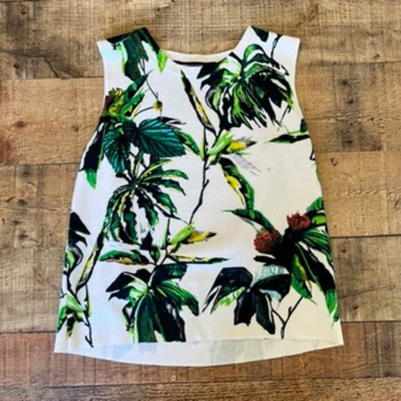 Proenza Schouler Tropical Knit Shell Retail $590 Sleeveless Medium Wool Silk - Picture 6 of 10